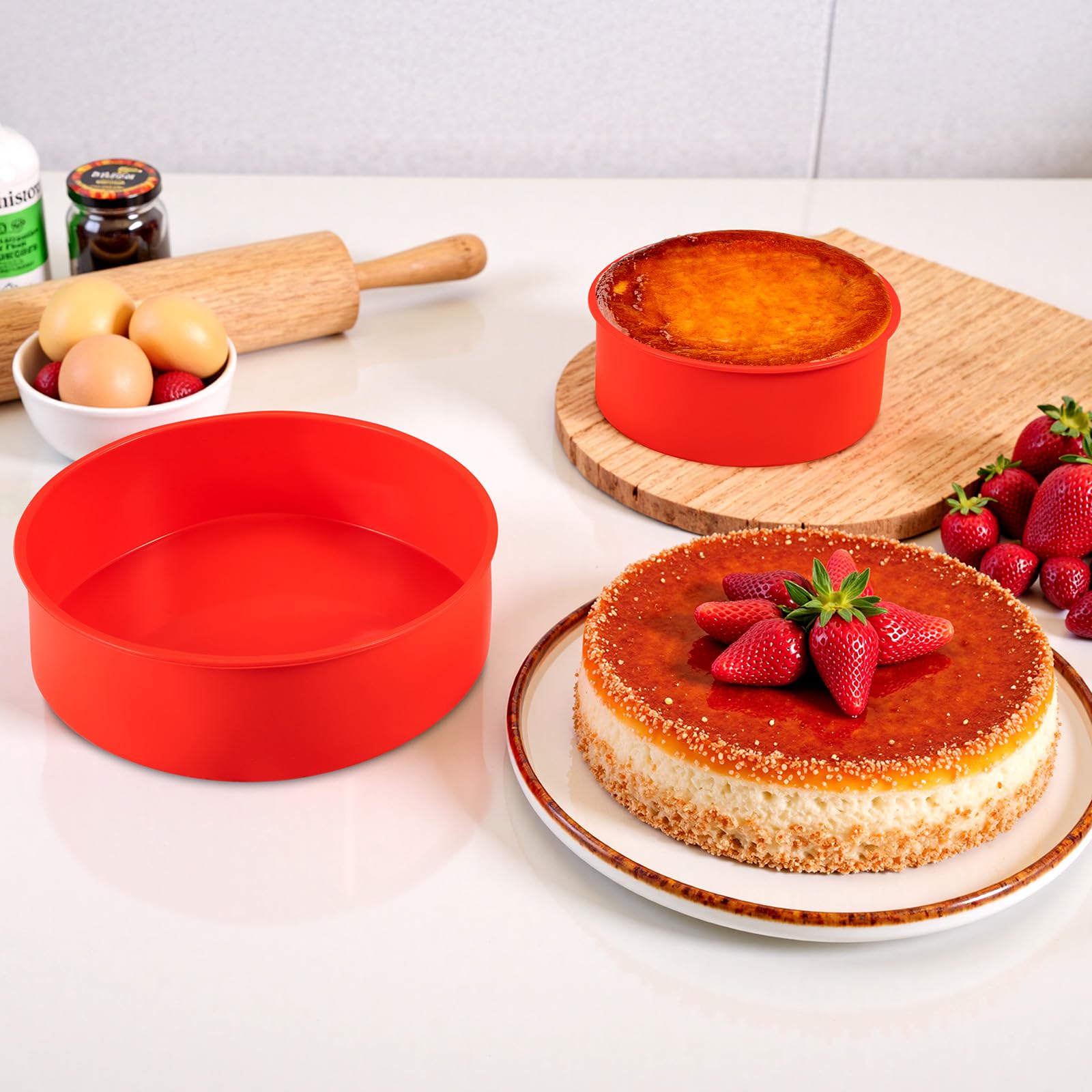 Selecto Bake Moules à Beignets En Silicone, Grand Moule à Beignets En Silicone Antiadhésif à 6