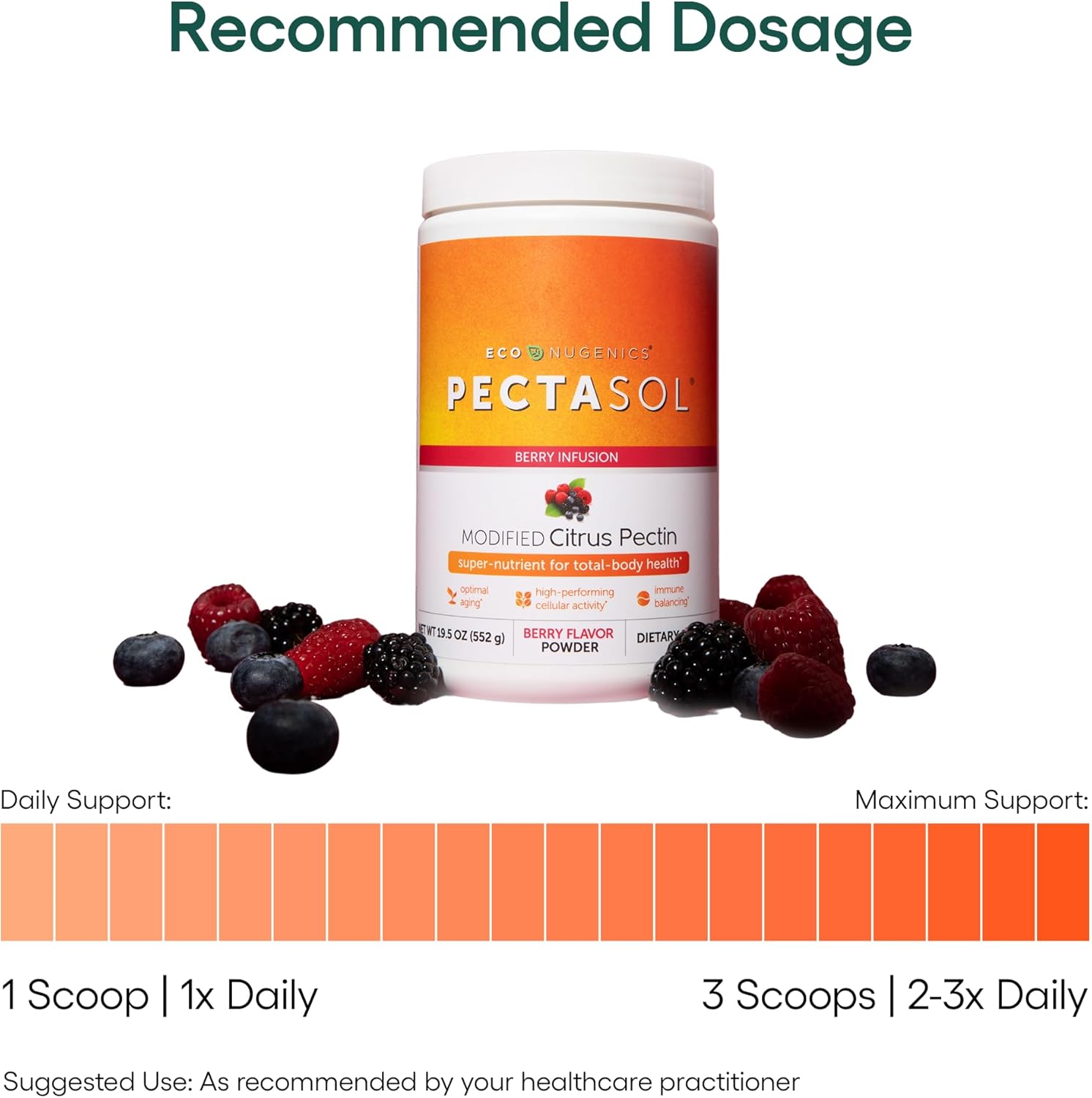 PectaSol Modified Citrus Pectin – 551g Berry Powder – Total-Body Health Supplement to Support Heart, Immune System, Inflammation Response & Healthy Aging + Maintain Healthy Galectin-3 Levels - Image 6
