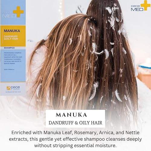 Miniatura 5 de Manuka Champú anticaspa y cabello graso, eficaz desde el primer uso, reduce la caspa grasa, alivia la picazón y el enrojecimiento, repara la barrera
