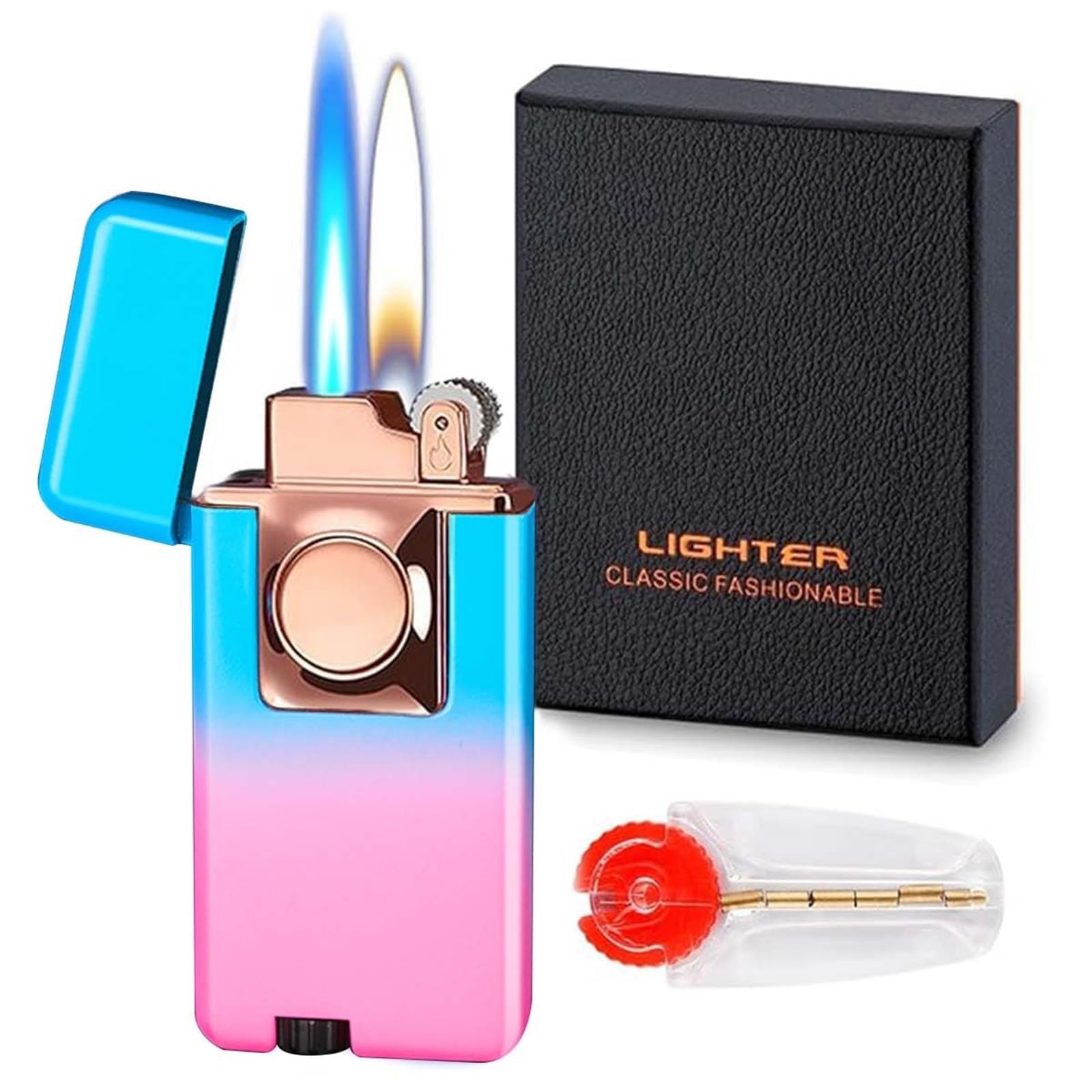 Encendedor de linterna recargable ideal para acampar y velas