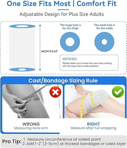 Miniatura 2 de Rodillera impermeable para ducha después de la cirugía, protector de rodilla para ducharse después de la cirugía para cirugía de rodilla,