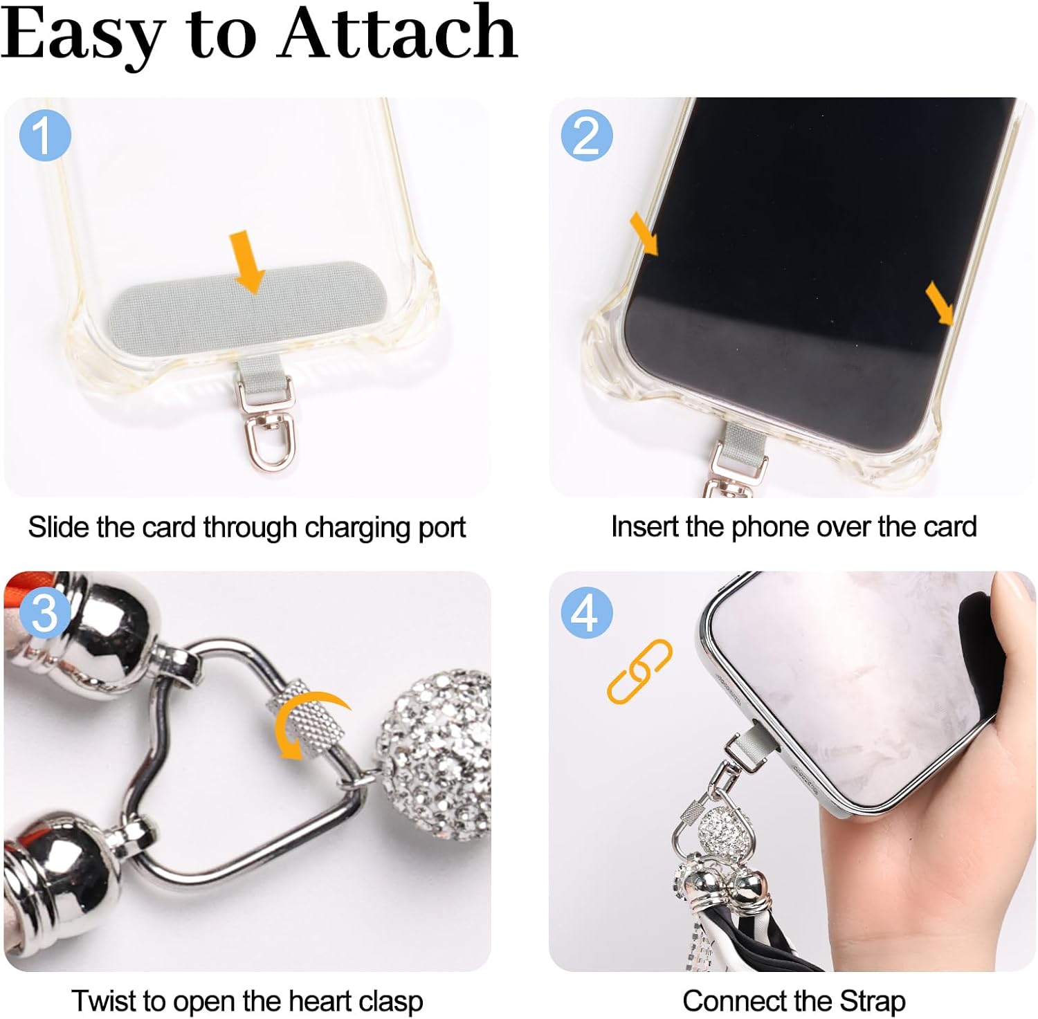 Scarf Phone Wrist Strap with Durable Tether Tab Fashion Phone Lanyard for Women Anti-Drop Hands-Free Cellphone Strap