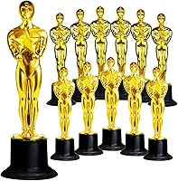 GiftExpress 12-Pack 6" Gold Oscar-Style Award Trophies - Ideal for School, Party & Office Ceremonies