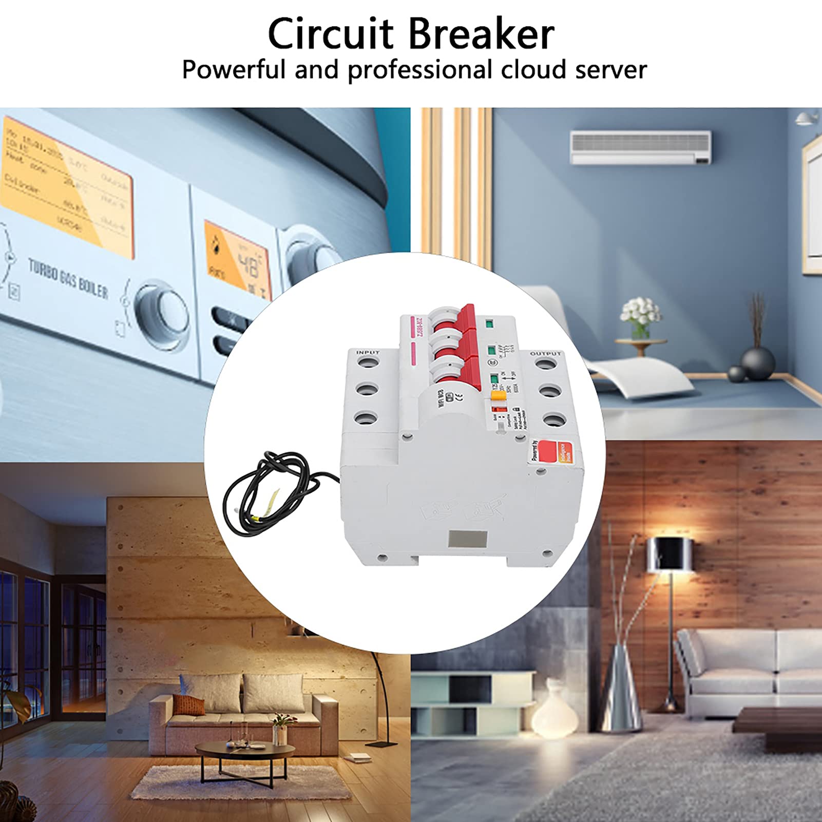 Interruttore di Interruttore WiFi Elevato Fattore di Sicurezza Antenna Incorporata Eccellente PERFORMENTA PERSONAMENTO Switch Remote (3P 16A)