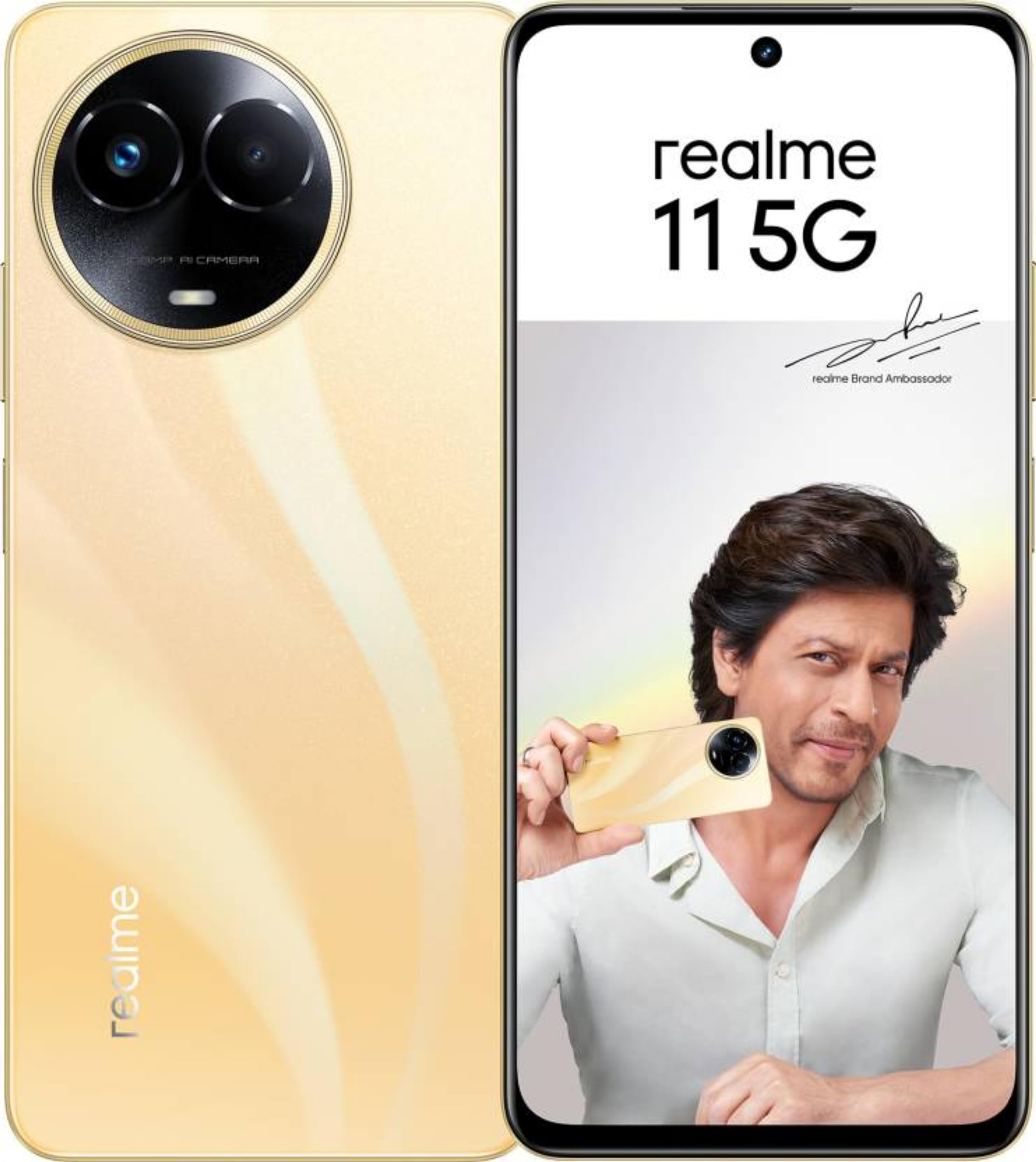 realme 11 5G (Glory Gold, 8GB RAM, 256GB Storage) | Dynamic Ultra Smooth Display | Up to 8GB+8GB Dynamic RAM | 108MP 3× Zoom | 16MP Selfie Camera | Dimensity 6100+ 5G Processor | 67W SUPERVOOC Charge (B0CGF21RCY) Amazon Price History, Amazon Price Tracker