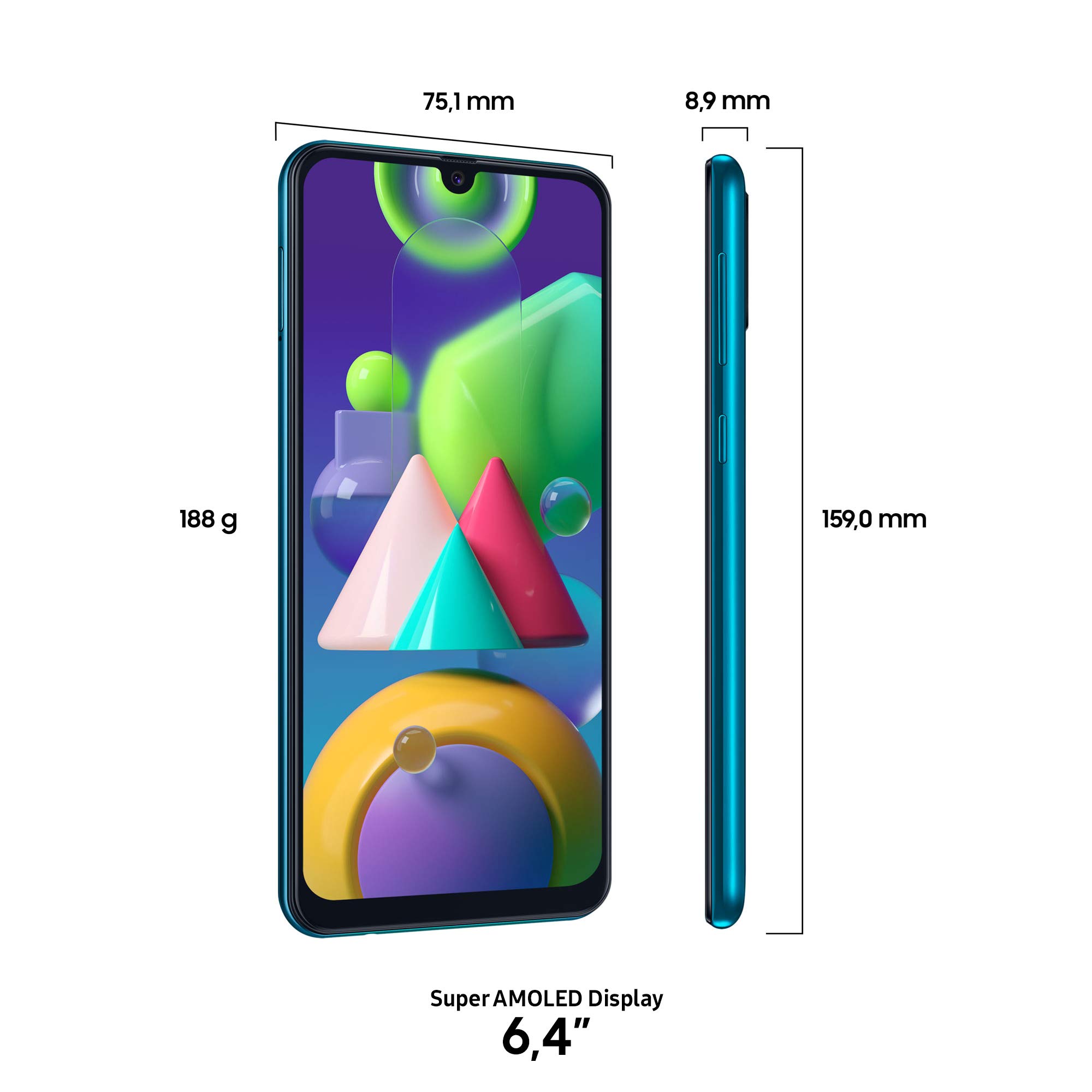 Samsung Galaxy M21 Smartphone Flessibile 6.4
