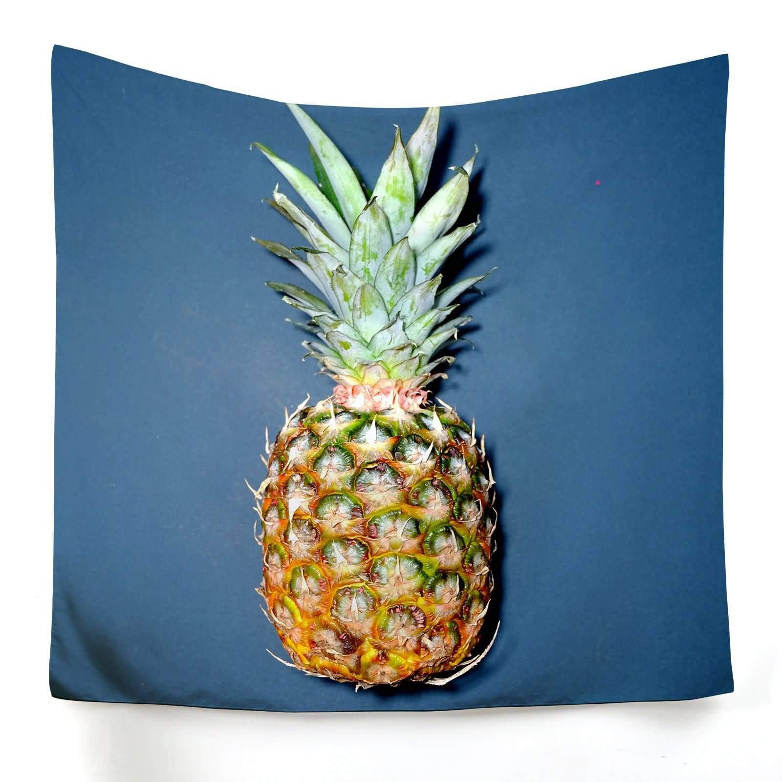 Tapisserie murale pour habiller un mur vide avec un motif ananas