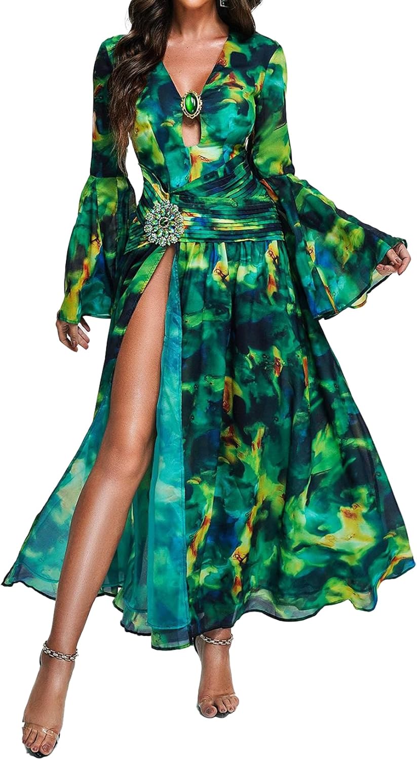 green transparent dress The Icon Rhinestone Gown – Green Crystal Evening Dress – midoristudios