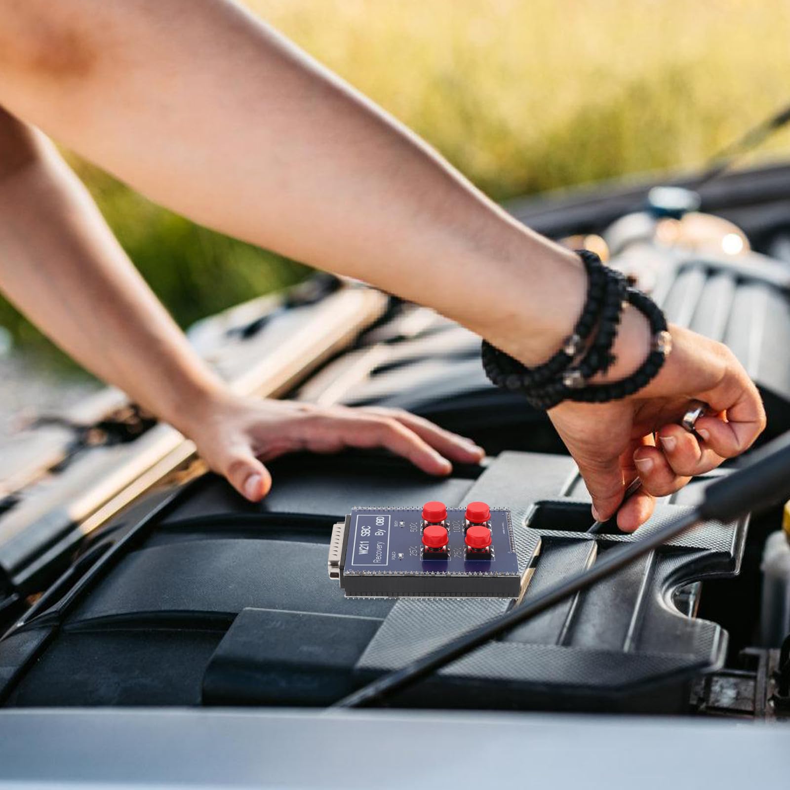 Automatisches Auto Diagnosegerät aus Legierung und Kunststoff Tragbares Blaues Testinstrument mit Einfacher Bedienung und Klarer Fehleranzeige für Werkstatt und Reparatur