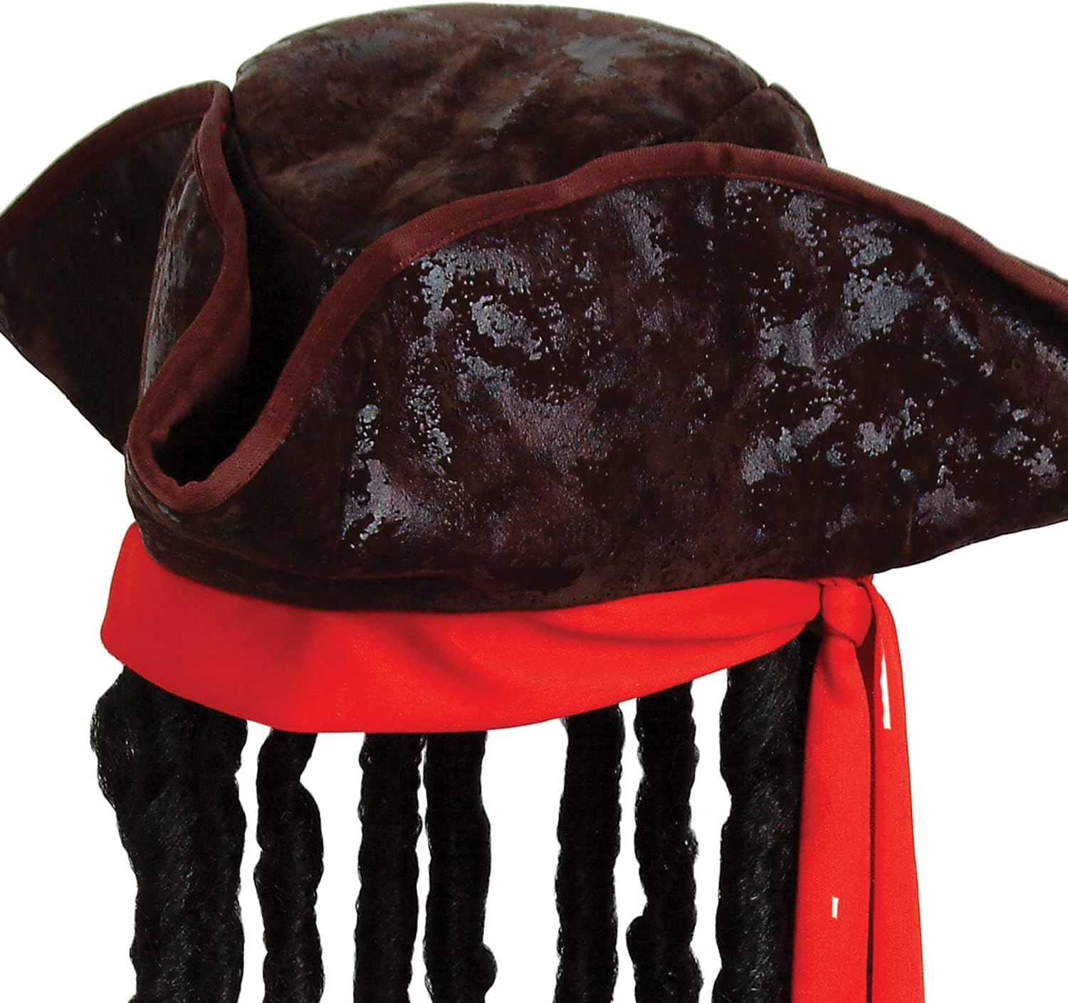 Beistle Caribbean Pirate Hat with Dreadlocks