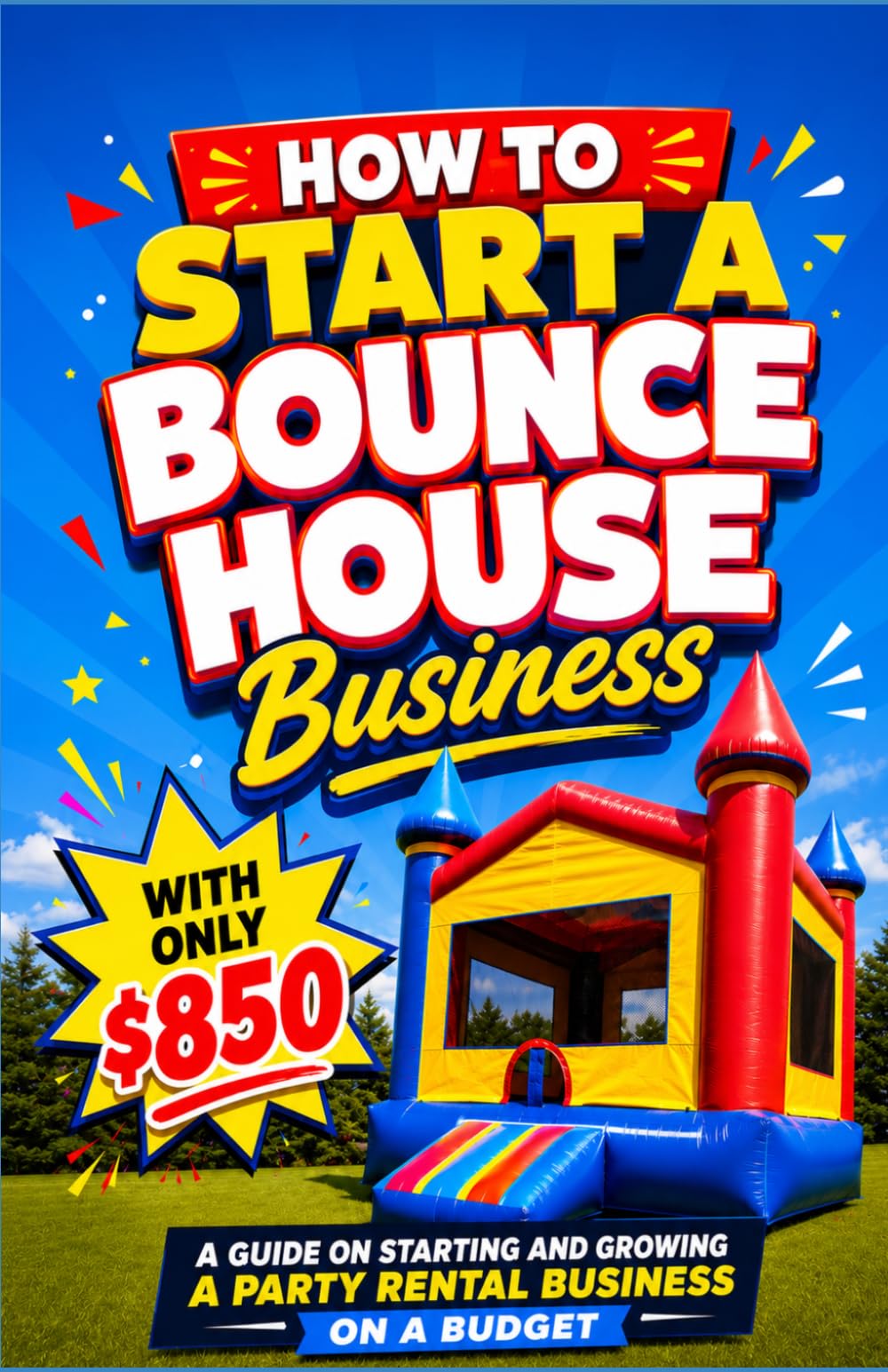 How To Start A Bounce House Business With Only $850: A guide on starting and growing a Party Rental business on a budget
