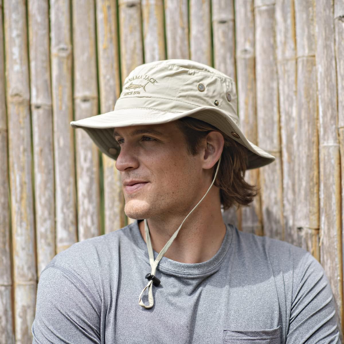 Panama Jack Boonie Fishing Hat - Bucket, Lightweight, Packable, UPF (SPF) 50+ Sun Protection, 3" Floating Brim