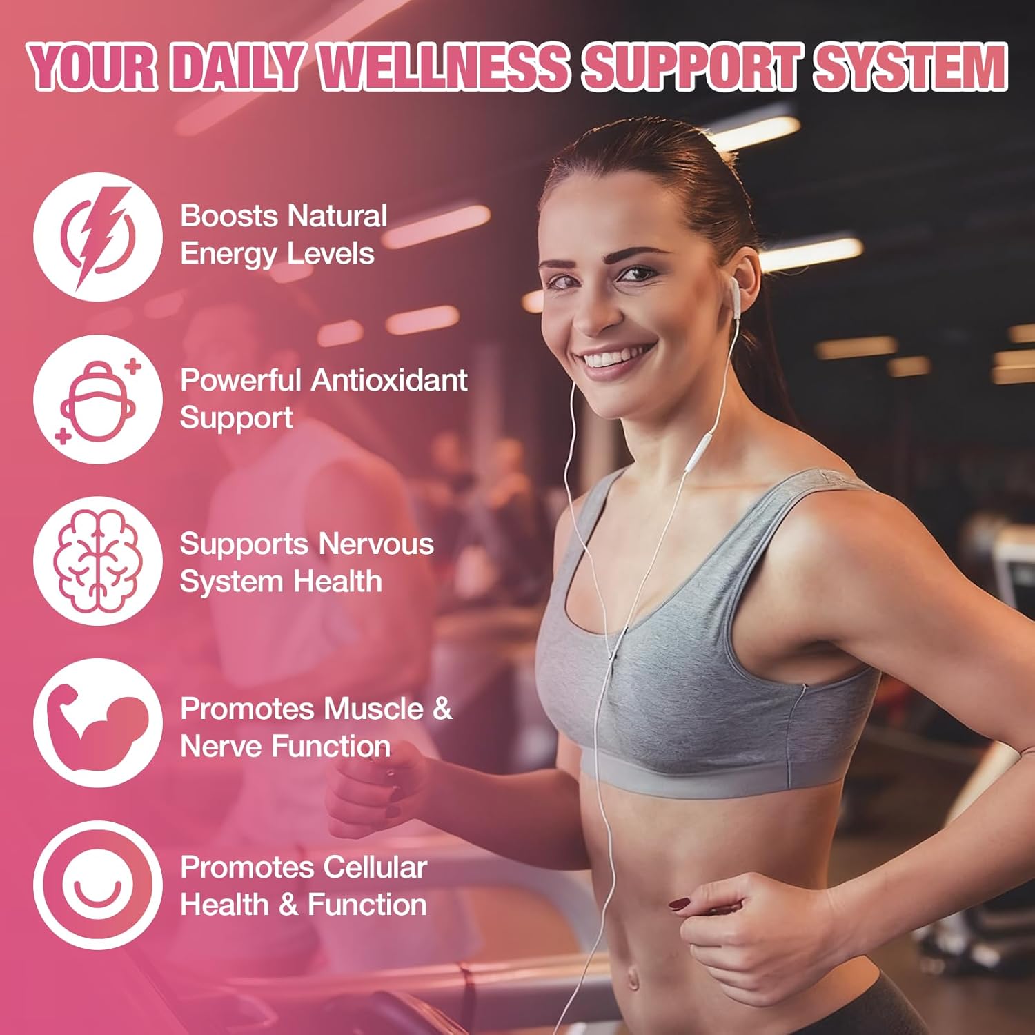 Vitamin B2 Gummies Riboflavin 400mg Supplement with Magnesium for Kids & Adults, B2 Gummies for Migraine Relief & Nervous System Support, Vegan, Raspberry Flavor, 120 Count - Image 3