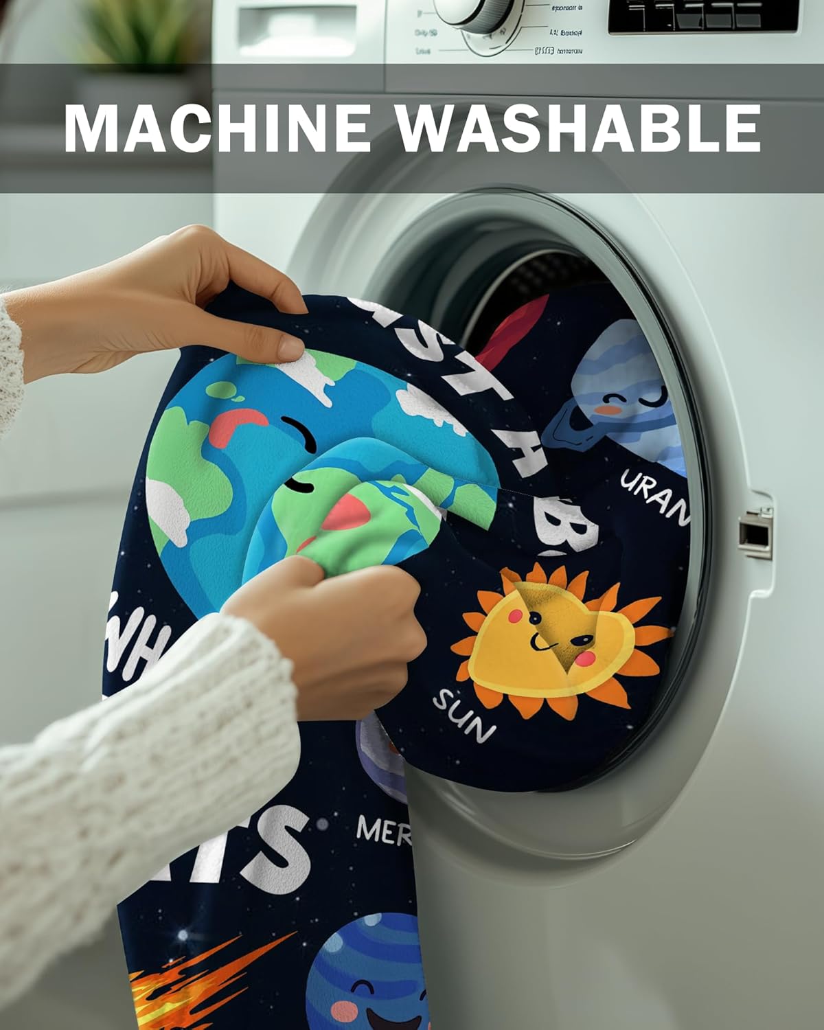 Planet Blanket for Boys Kids, Solar System Gifts for Boy, Just A Boy Who Loves Planets, Planet Gift for Teens, Space Blanket 50" x 60" - Image 7