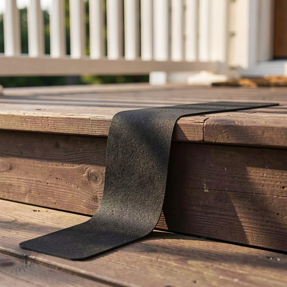 3pcs Outdoor Stair Grip Tape Anti Slip PVC Step Treads 24x6 Black