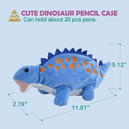 Miniatura 10 de BB FUNHOUSE - Estuche para lápices para niños, suave felpa 3D para niños, estuche de papelería para suministros escolares, estuche organizador de