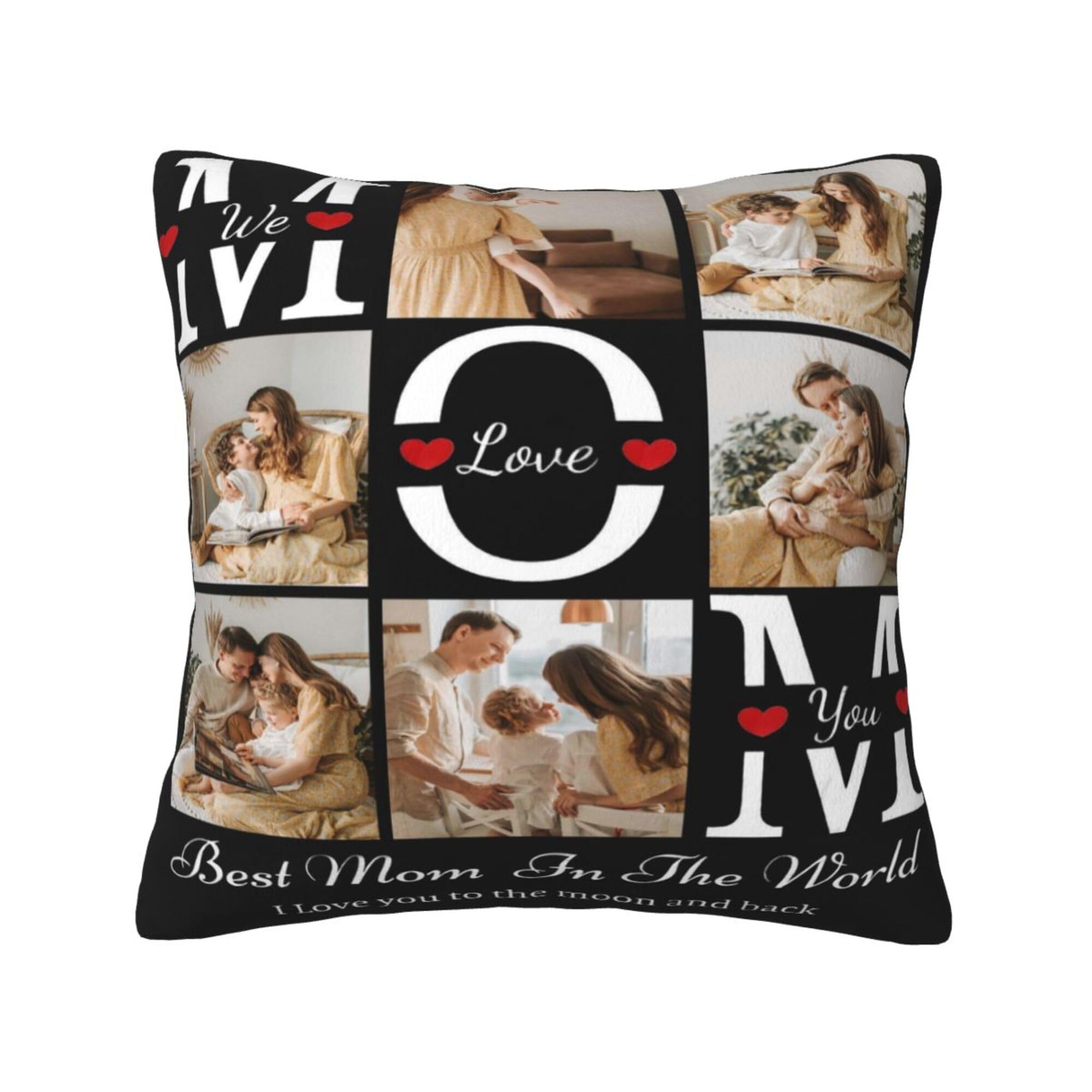 NGGBBDYGB Personalized Gifts For Women Name Pillow Custom Pillow With Picture 18x18 Pillow Cover