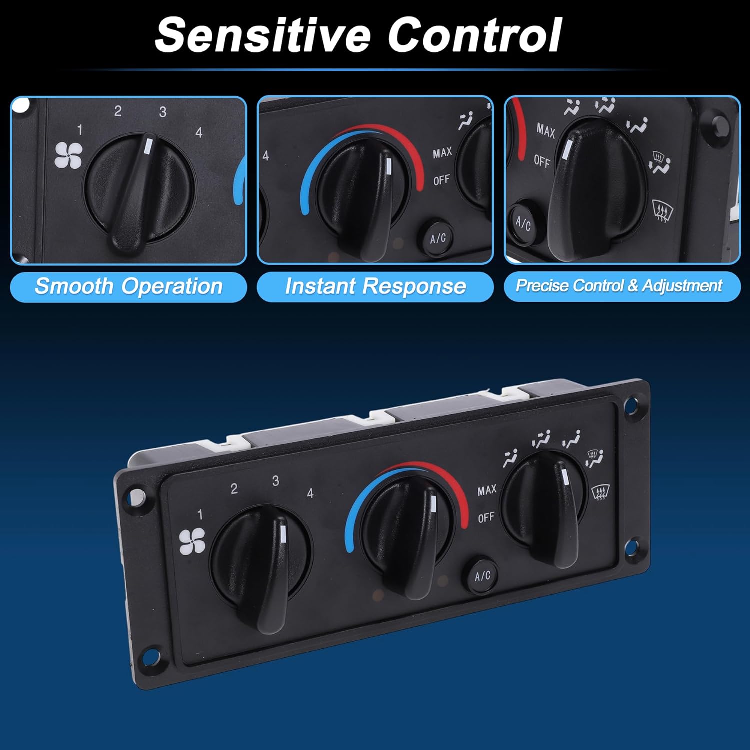 A/C Heater Climate Control Switch Module Panel for CAT CT660 2011-2020 HVAC Climate Temp Unit No.3518702C93/1000361510/5011931R91/703460AT/3518702C92