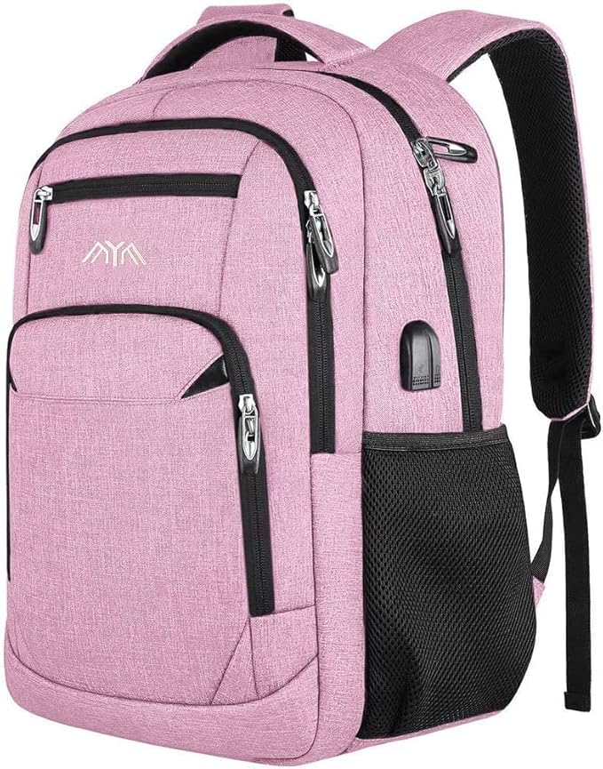 Laptop Backpack, School Backpack with Laptop Compartment & USB Charging
