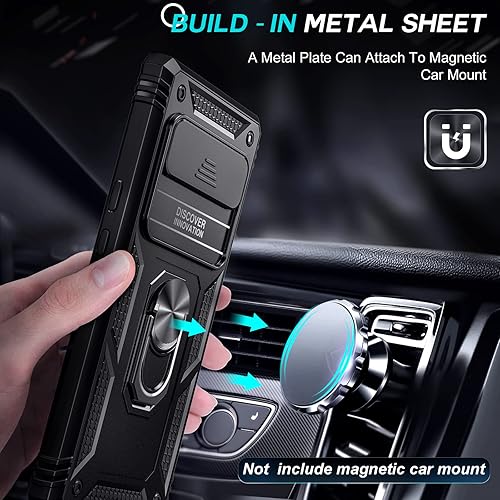 Miniatura 5 de LeYi Funda para Google Pixel 6 Pro Funda para Pixel 6 Pro con cubierta de cámara deslizante, funda de teléfono de grado militar de cuerpo completo