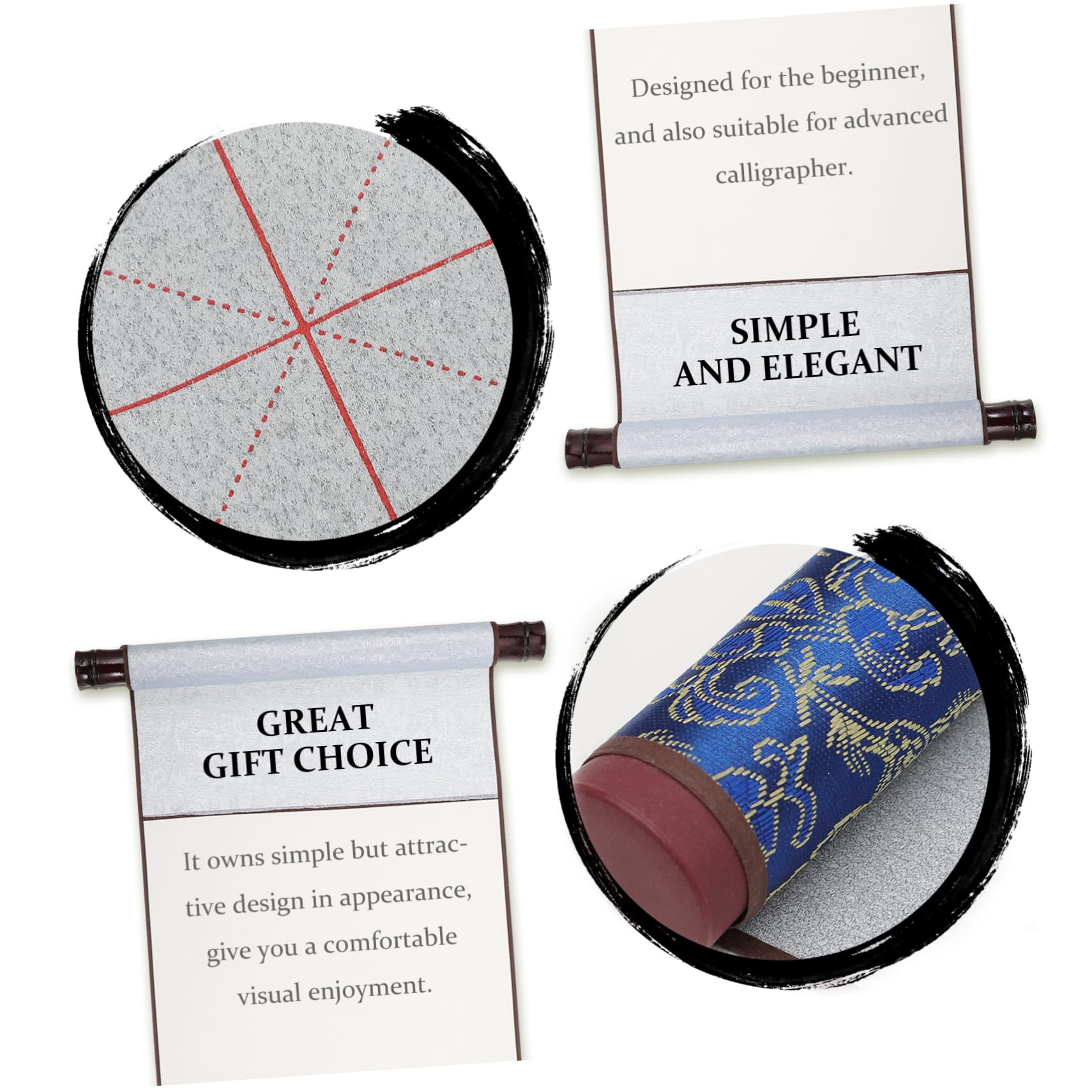 Housoutil Set Panno Calligrafia Riutilizzabile per Principianti, Blu, 1 Box