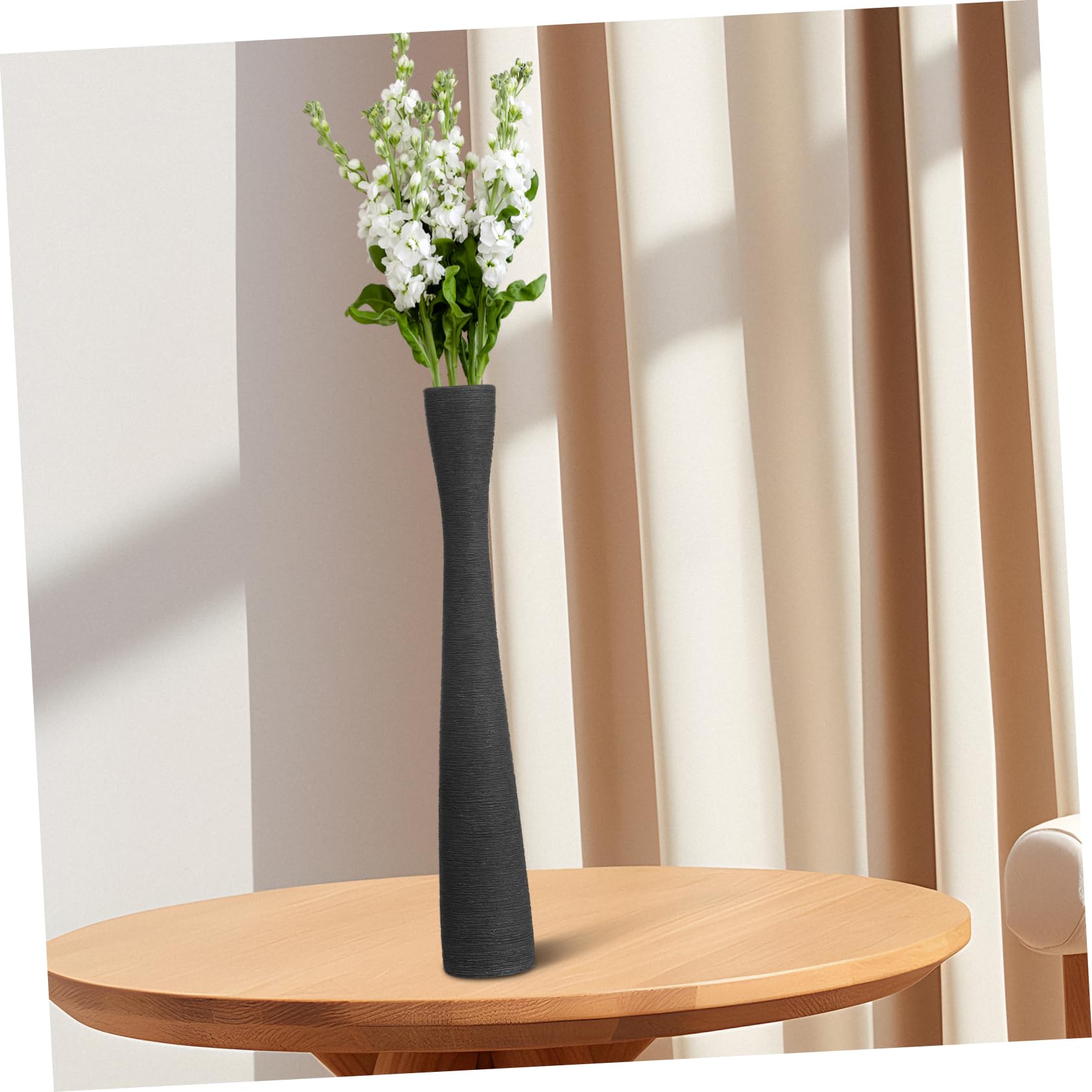 Toddmomy 2 Piezas Jarrones de Cerámica de Suelo de Jarrones y Esbeltos para Decoración Vases Estéticos con Cuello Estrecho Flores y Ramas Decorativas