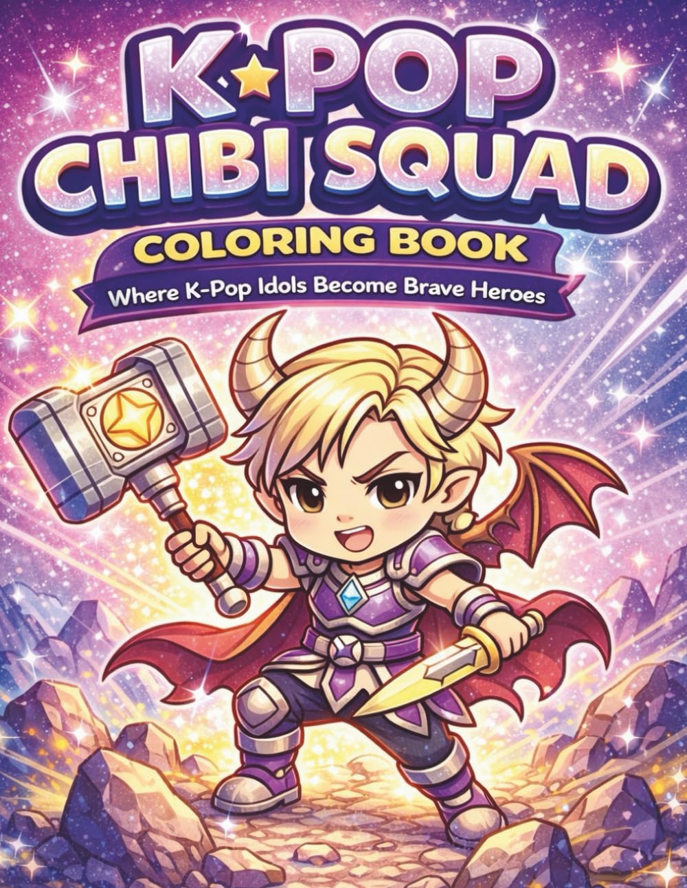 K-Pop Chibi Squad Coloring Book: Where K-Pop Idols Become Brave Heroes - The Perfect Coloring Book for K-Pop Fans