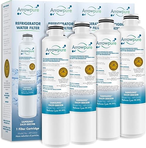 Se adapta a DA29-00020B Samsung Refrigerador Filtro de agua de repuesto, HAF-CINEXP Filtros de agua para refrigeradores RF28HMEDBSR, RWF0700A,
