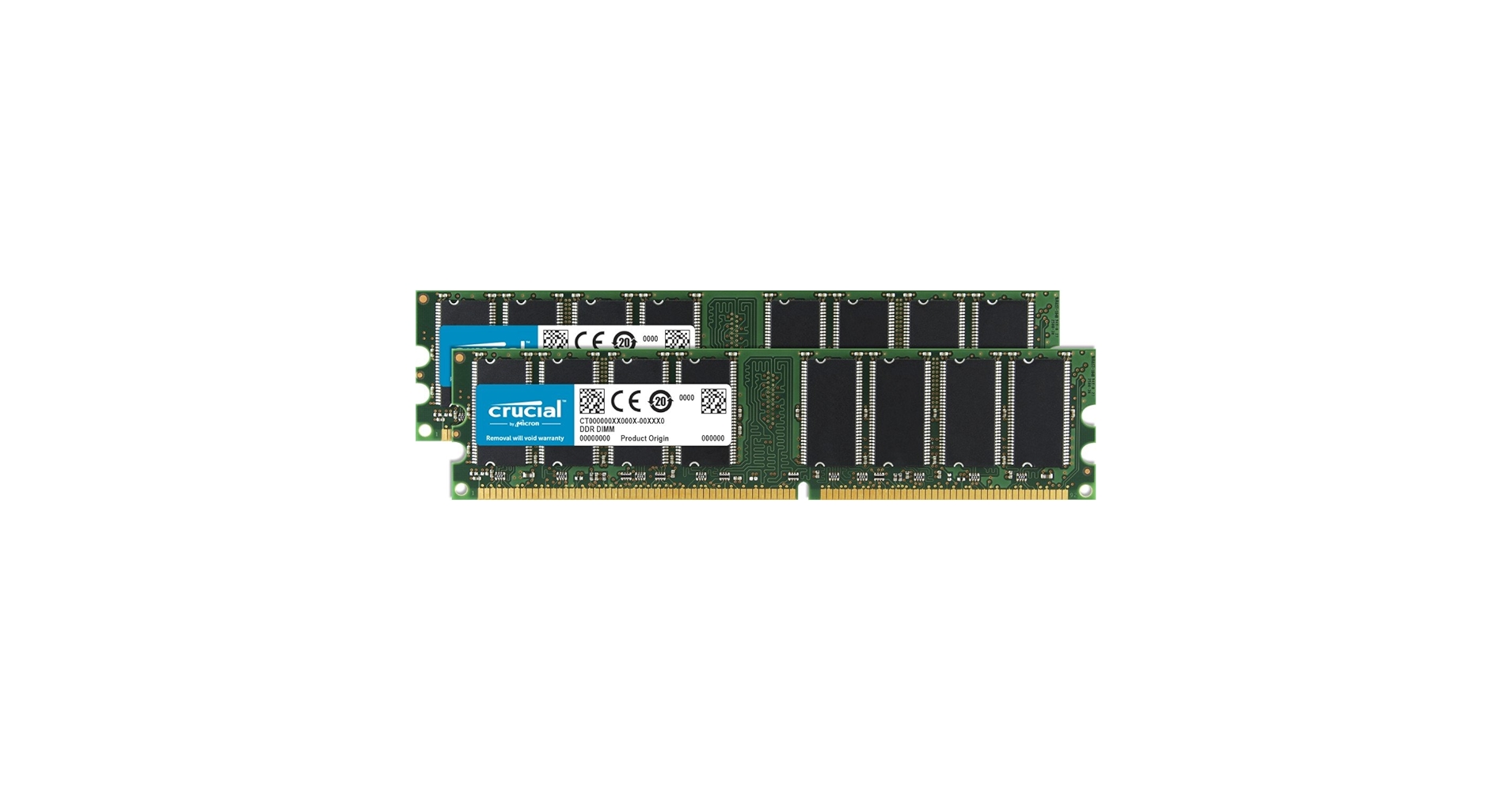 2GB Kit (2 x 1GB) DDR PC2700 Unbuffered Non-ECC 184-PIN DIMM