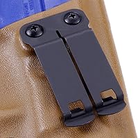 Vista 3 de Monoblock - Clips para cinturón de engranajes – (se adapta a cinturones de hasta 1.75 pulgadas) – Dentro de la cintura/IWB ajuste personalizado