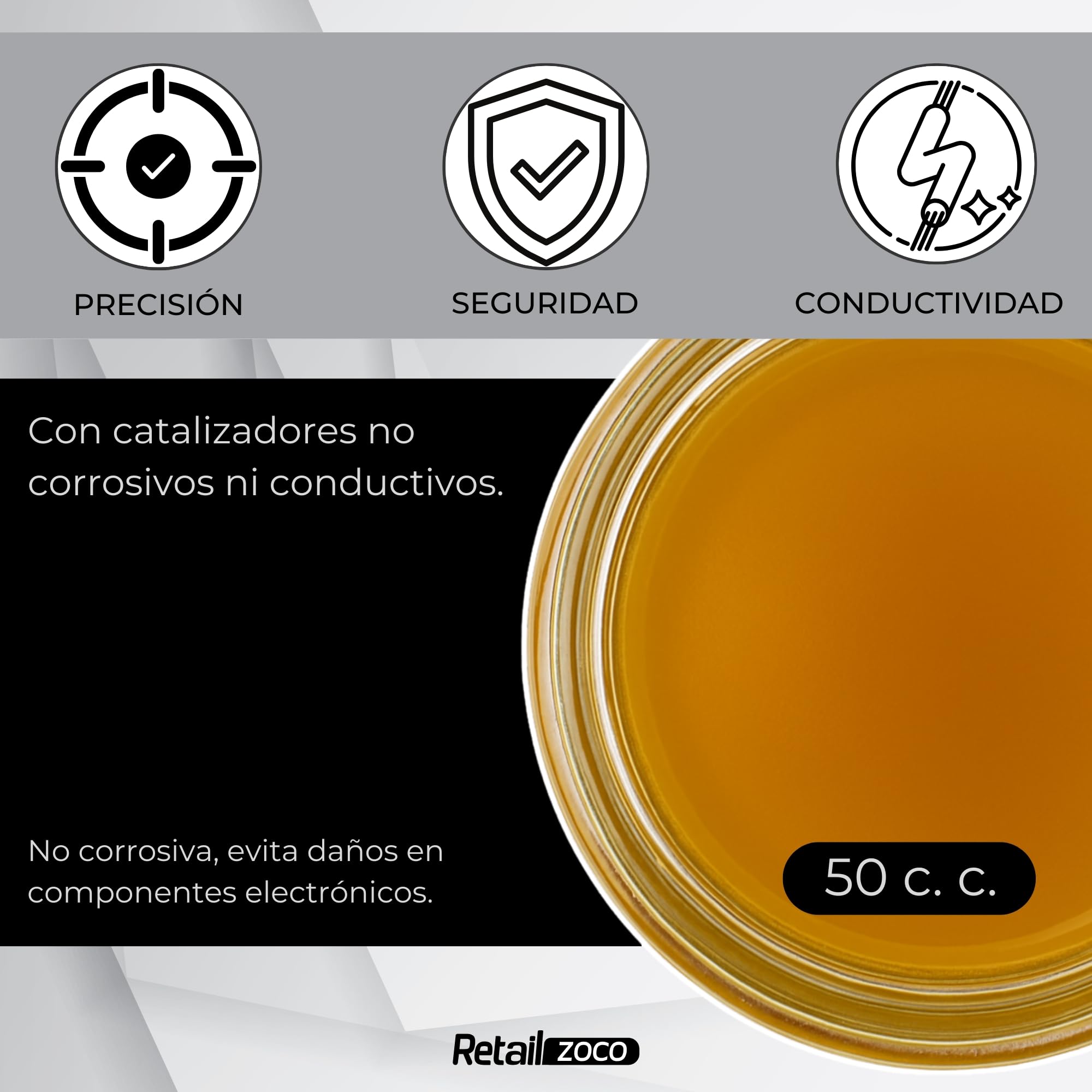 Flux de Soldadura, Pasta De Soldadura Sin Plomo, Flux decapante, Soldadura en Pasta, Ideal para soldadura con o sin plomo, Limpia el soldador y alarga su duración, Capacidad 50 cc - imagen 4