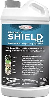 Shield Mold, Mildew, and Algae Stain and Odor Remover, Indoor and Outdoor Cleaner for Bathroom, Shower, Kitchen, Roof, Stone, Wood, Carpet, and More by Tile Doctor - 32 FL OZ