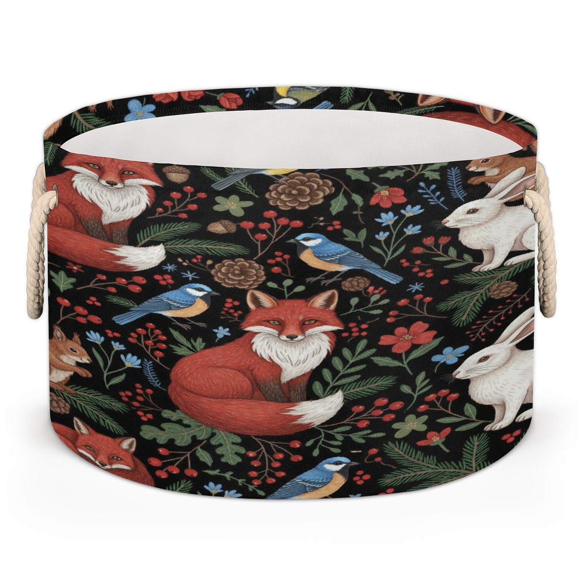 Grand panier de rangement pliable pour ranger les couvertures et jouets qui traînent