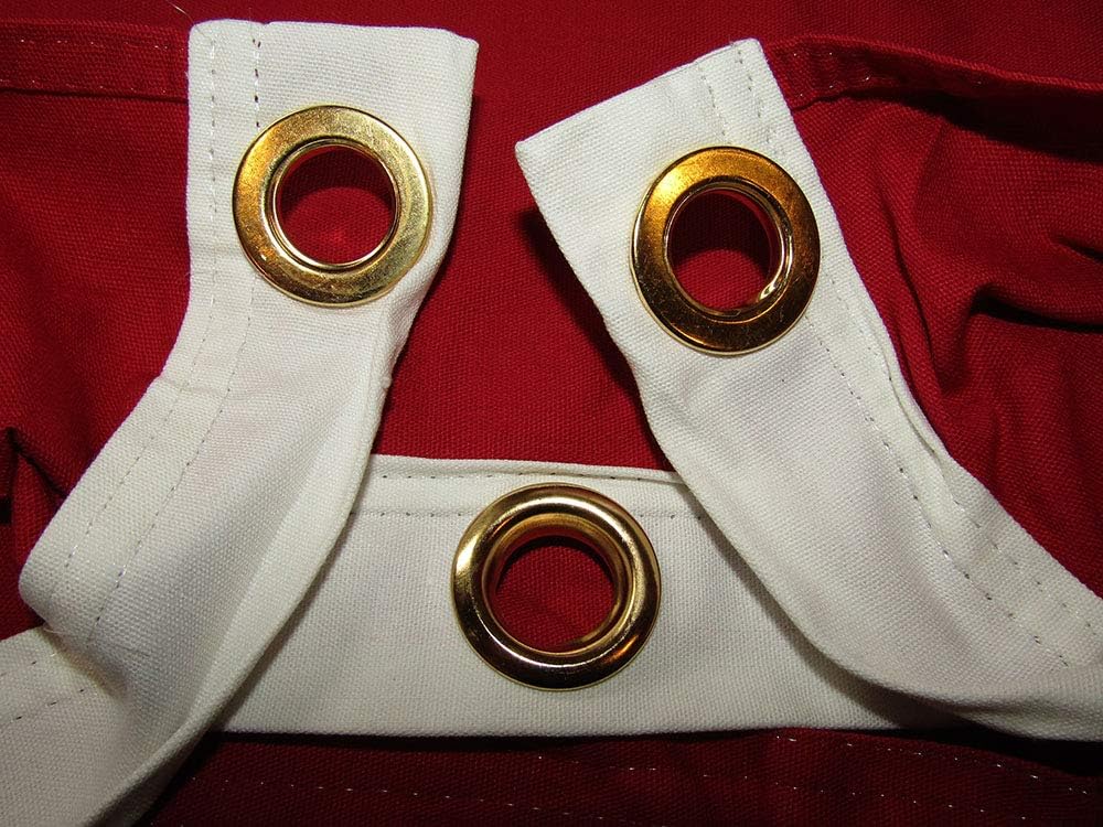 4x6 ft Canada Canadian Country 100% Cotton Flag 4'x6' Banner Grommets House Banner Grommets Double Stitched Metal Eyelets for Hoisting Fade Resistant Premium Quality With Clips