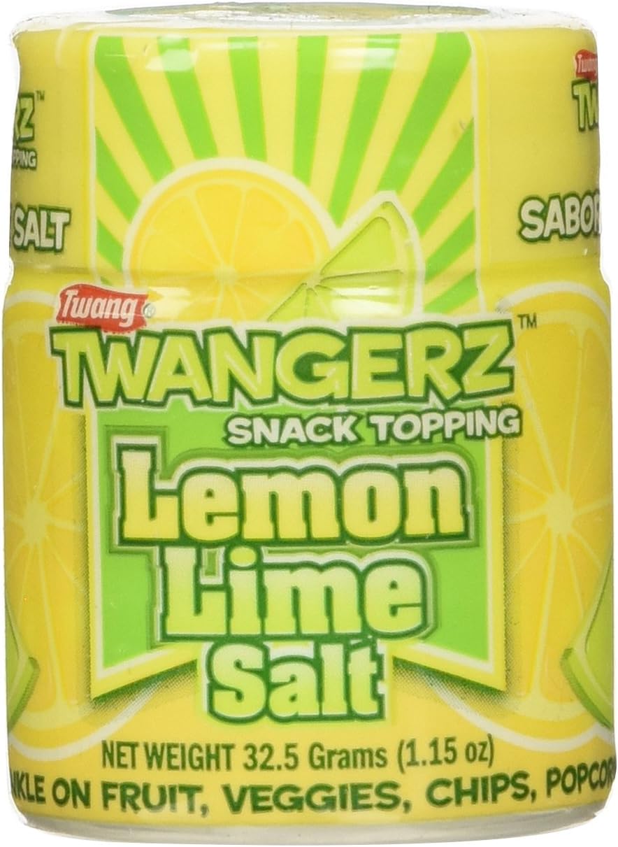 Twangerz Seasoning Salt Blend for Foods and Snacks - Four Flavors Including Lemon Lime, Lime, Pickle and Chili Lime - Convenient 1.15 Ounces Shakers to Sprinkle on Fruit, Veggies, Chips, Popcorn, Meat and Seafood for a Zesty Treat (12 Shakers 3 of Each Flavor)