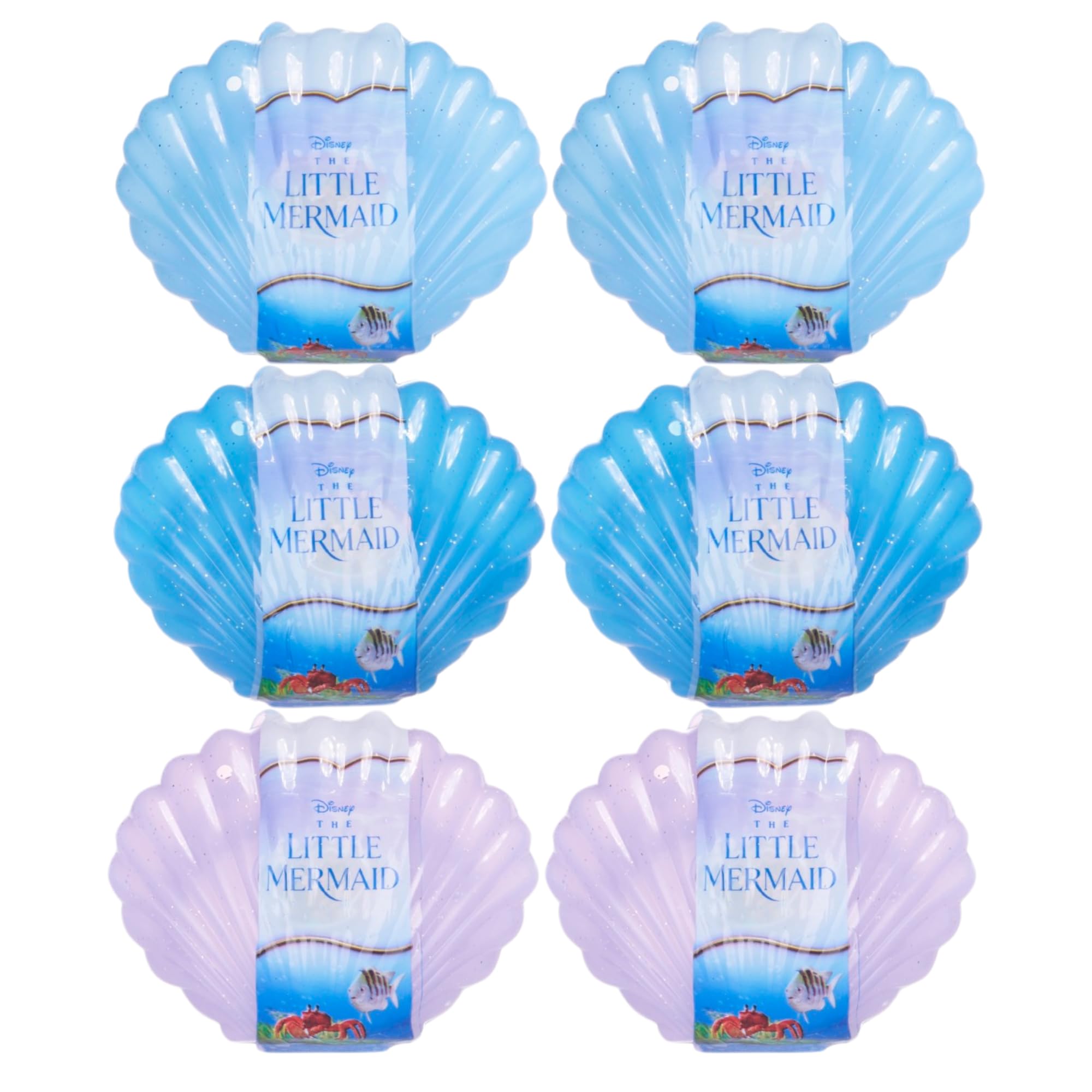 Disney Princess Dolls & Figures - (The Little Mermaid Blind Capsule Seashell's Pack of 6)