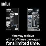 Rasoir à Lame Foliaire Braun, Rasoirs pour Hommes, Rasoir Électrique, Série 7, Humide & Sec avec Mode Turbo, 7120s