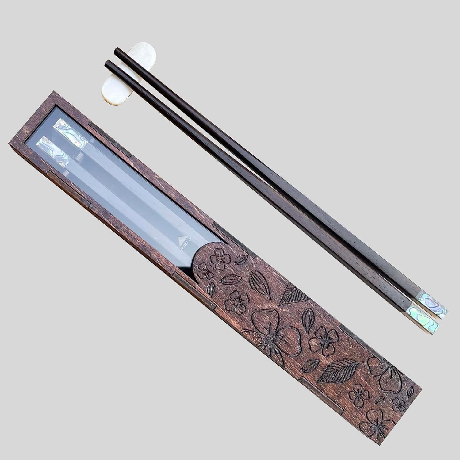 Personalized Rosewood Chopsticks Set. Premium Chopstick