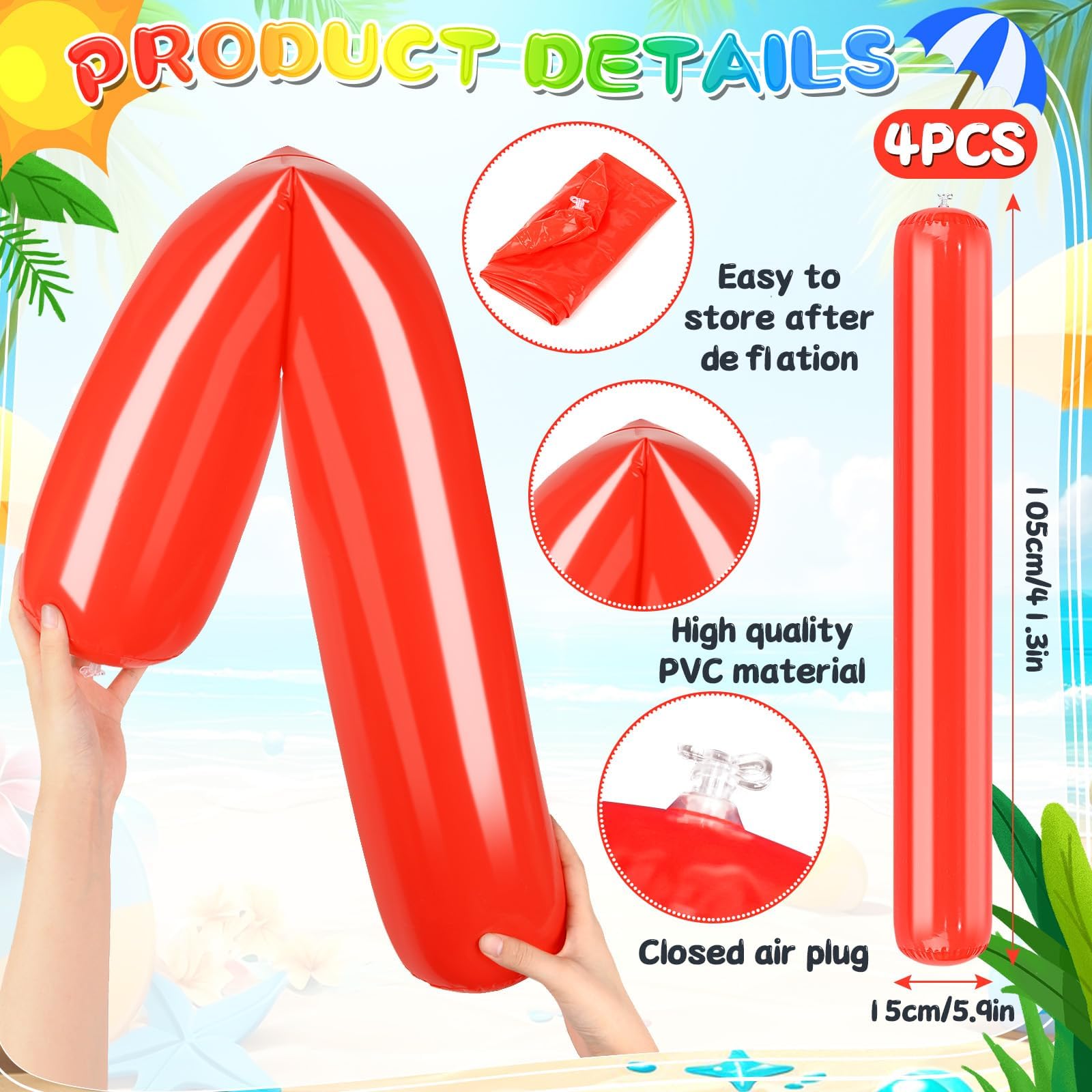 Coussins de piscine d'hiver gonflables carrés pour piscine avec 4 cordes - Z1043 - Jardin