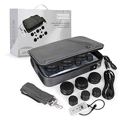 Hot Stones Massage Set with Warmer Kit 12 Basalt Massage Stones Digital Electric Stone Warmer Portable Heater Hot