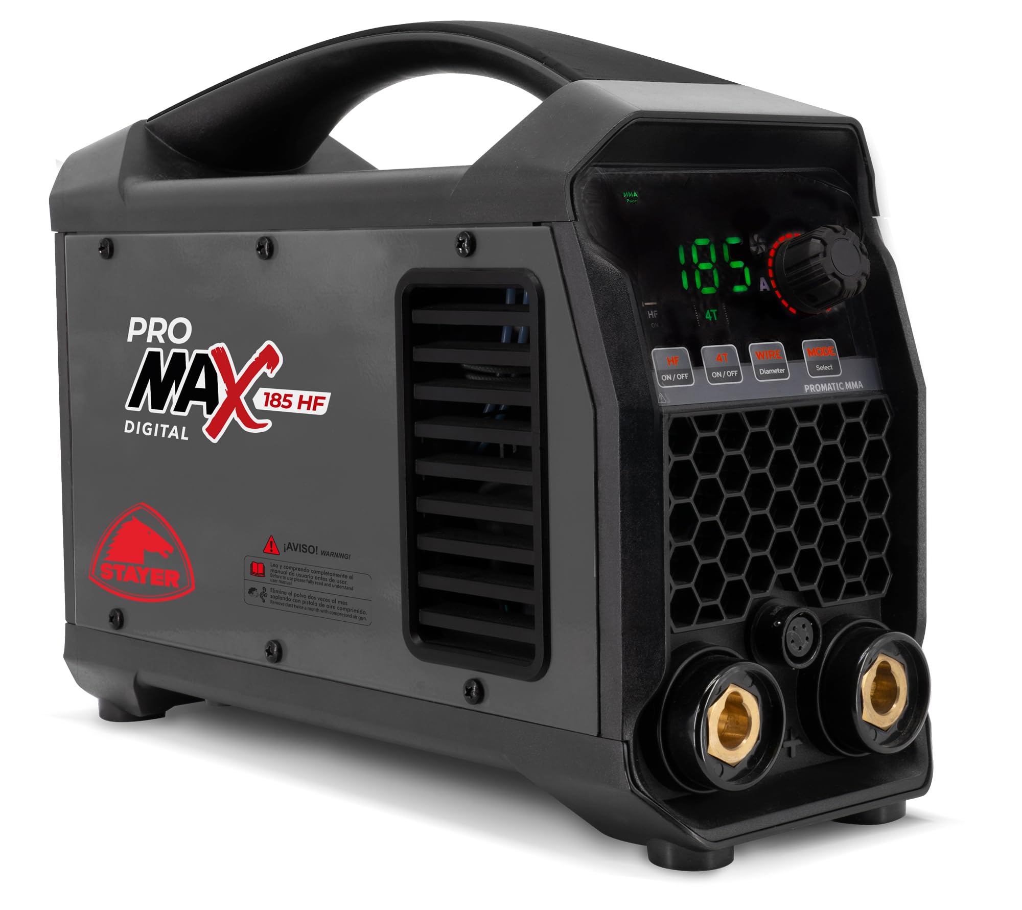 Inverter-Schweißgerät für hochfrequente HF-beschichtete Elektrode, synergistisch und gepulst, mit 185 A. Pro Max 185 HF