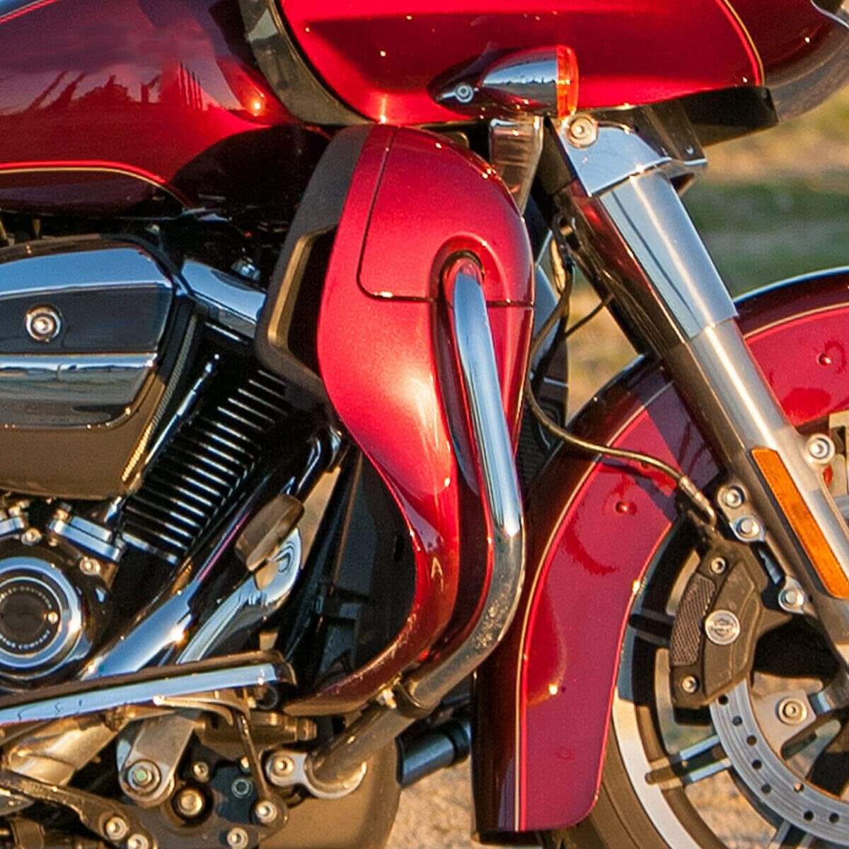 TCMT Red Lower Vented Leg Fairing Glove Box Fit For Harley Road King Street Glide Electra Glide Ultra-Classic Road Glide 1983-2013