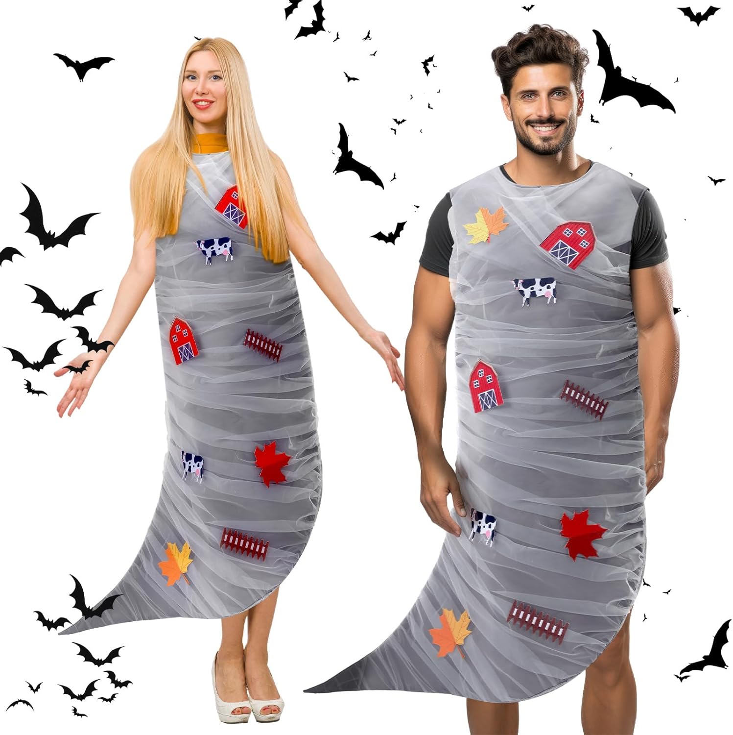 Halloween Tornado Costume Adult, Swirling Tornado Vortex Style Costume, Halloween Storm Cosplay Cloth for Enjoys Thunder Weather, One Size Only Fits Most - Image 7