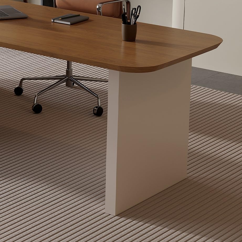 Scrivania angolare in legno massello, scrivania moderna per consultazioni per casa o lavoro, postazione di lavoro multifunzionale per l'installazione di casa e ufficio