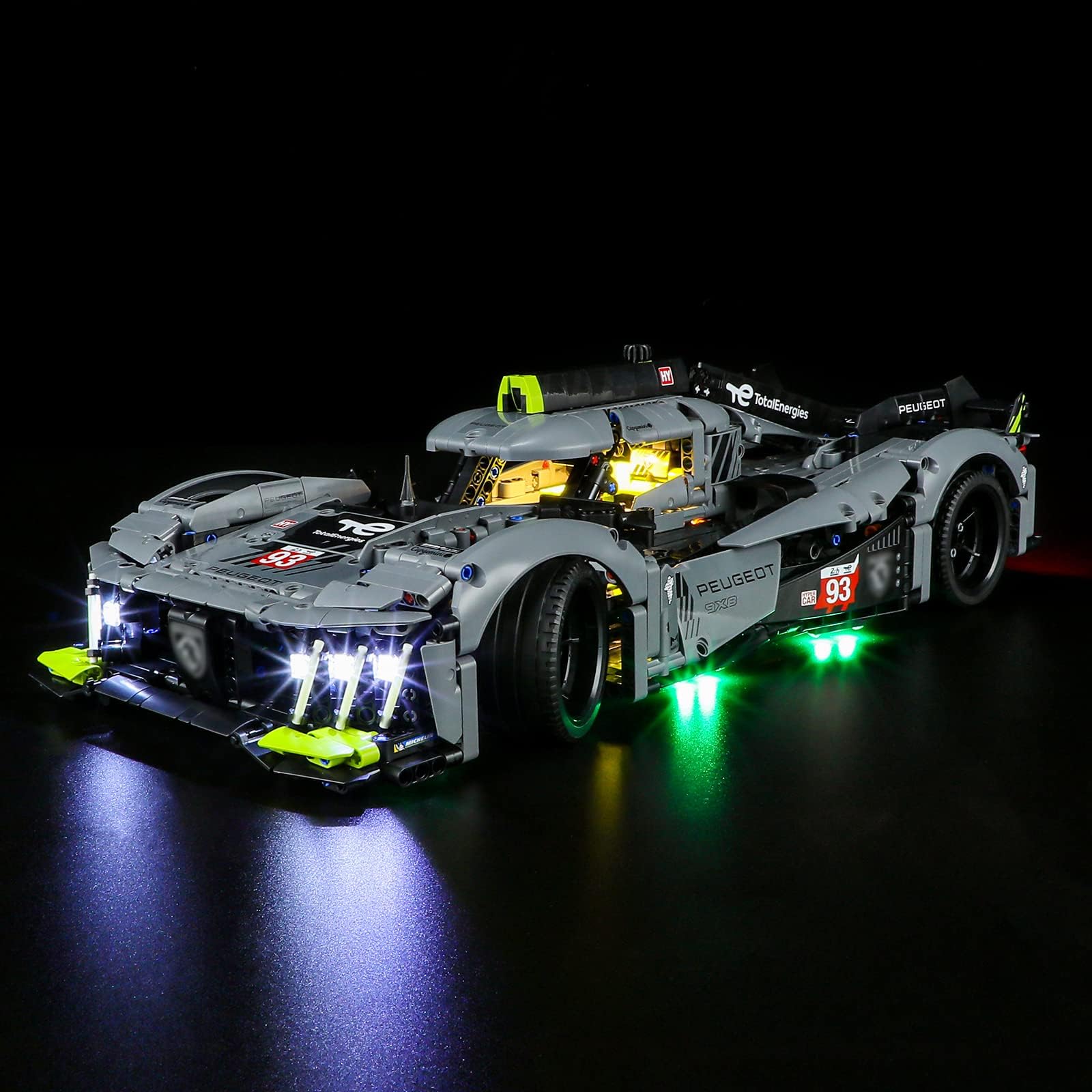 LED Light for Lego-42156 Technic Peugeot 9X8 24H Le Mans Hybrid Hypercar Building Blocks Model (Lego Set NOT Included)