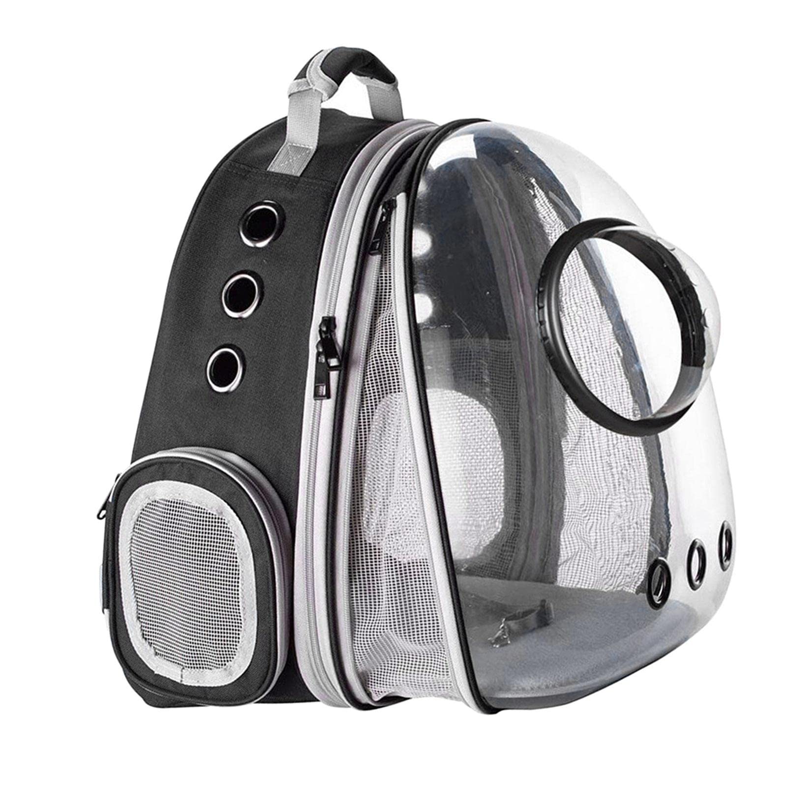 Mochila transportadora para gatos, perros y conejos: bolso plegable tipo cápsula transparente