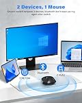 E-YOOSO Bluetooth&Wireless Mouse for Medium to Large Hand,Ergonomic Thumb/Pinky Finger Rest,5-Level 4800 DPI, 18-Months Battery Life,Cordless Witeless Mice for Laptop,Computer,MacBook,Chromebook,PC