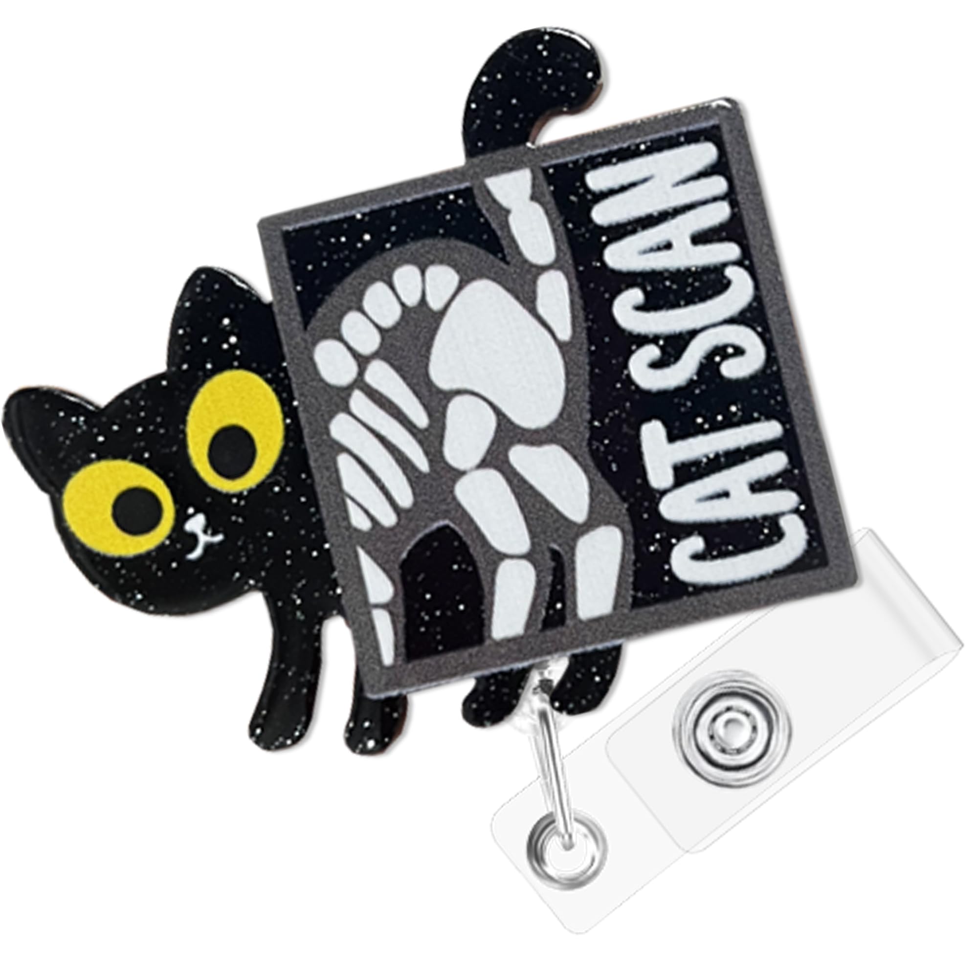 Hotlea Funny Nurse Badge Reel with Alligator Clip Cute Badge Holders RN LPN CNA MA Badge Buddy Pediatric Pharmacy Nursing Student Accessories Gift