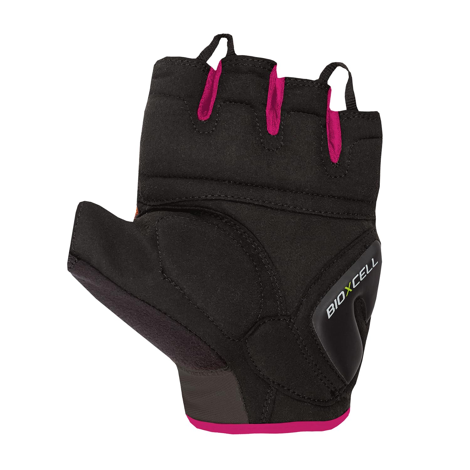 Chiba BioXCell Super Fly | Langlebige Sommer Rad Handschuhe für Damen & Herren | Anatomisches Gelkissen | Robuste Microfaser | Atmungsaktive Stricktechnologie | Stilvoll in Schwarz/Pink