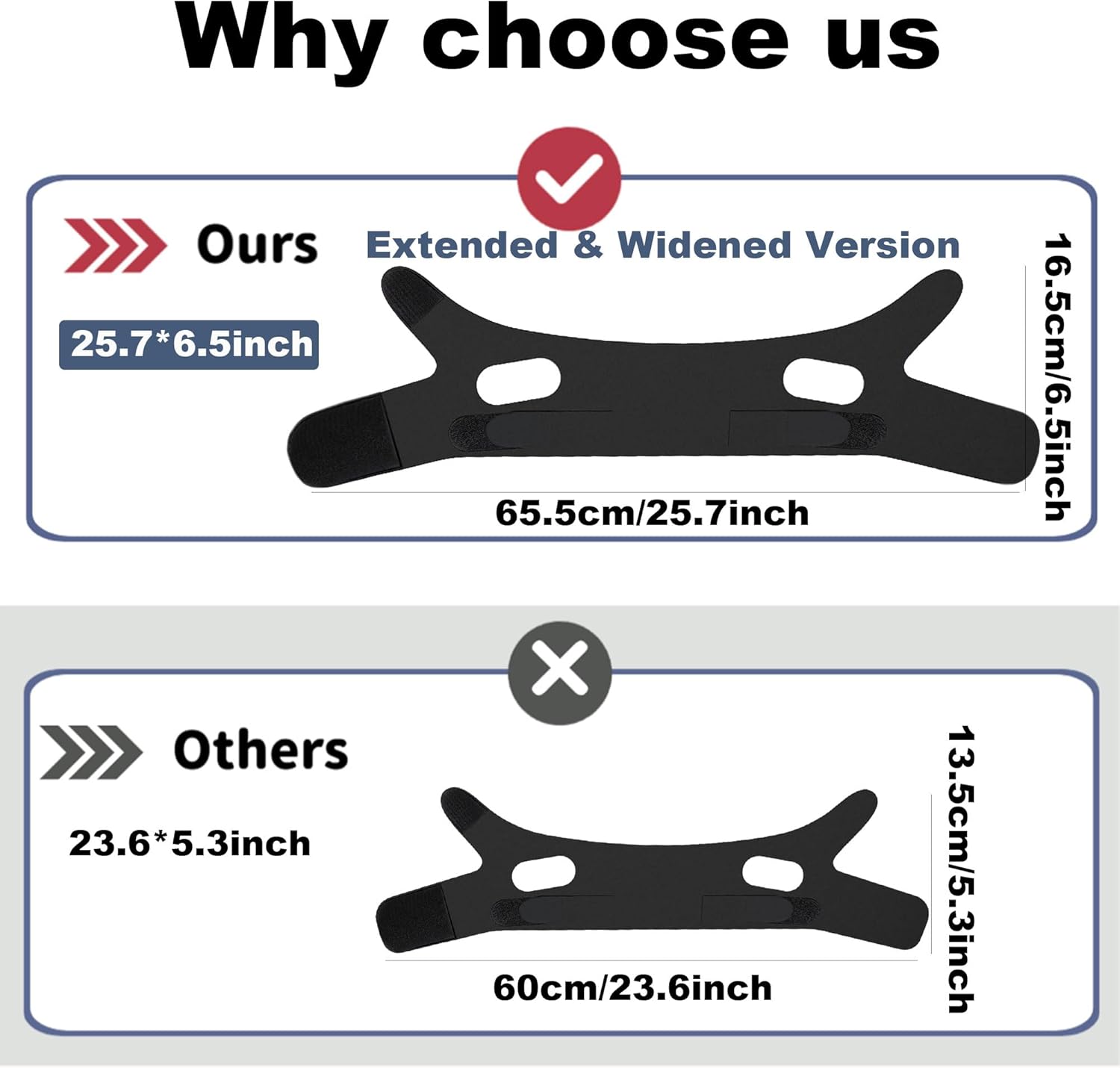 Anti Snoring Chin Strap for Men&Women– Anti Snoring Devices and Snore Stopper, Chin Strap for Sleeping Cpap,Jaw Strap for Sleeping Adjustable, Breathable Snoring Solution for CPAP Users(Black) - Image 3